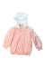 A Pink Lightweight Jackets from Adidas in size 7Y for girl. (Front View)