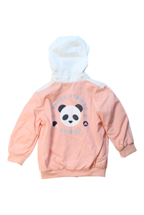 A Pink Lightweight Jackets from Adidas in size 7Y for girl. (Back View)