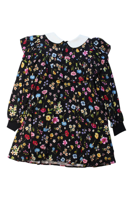 A Multicolour Long Sleeve Dresses from Monnalisa in size 4T for girl. (Back View)