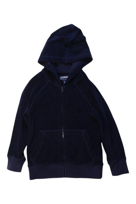 A Navy Hooded Sweatshirts from Vilebrequin in size 4T for boy. (Front View)