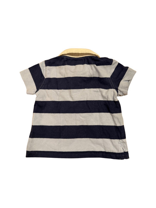 A Navy Short Sleeve Polos from Ralph Lauren in size 6-12M for boy. (Back View)