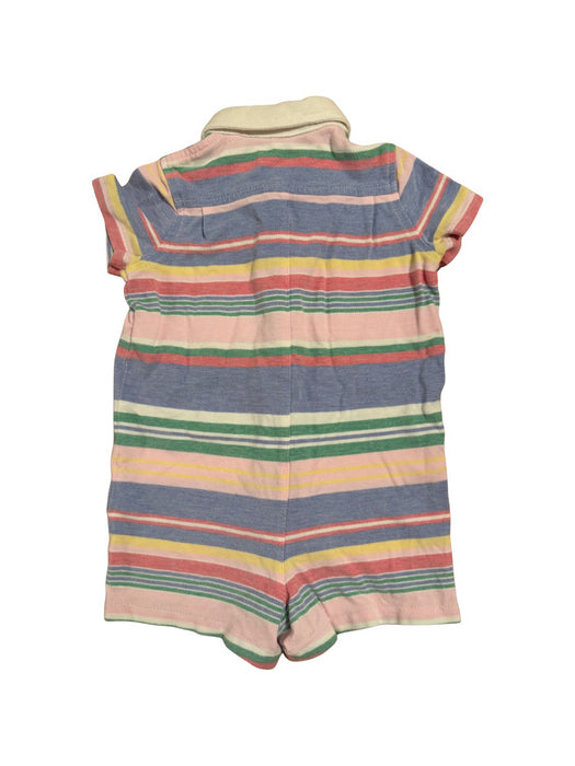A Blue Short Sleeve Rompers from Ralph Lauren in size 3-6M for boy. (Back View)