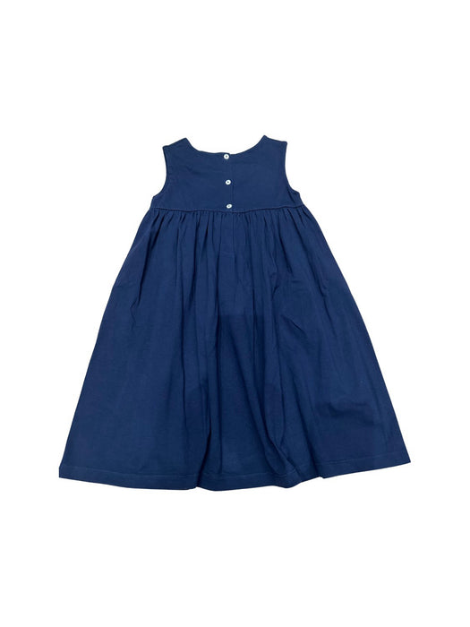 A Navy Sleeveless Dresses from Malvi & Co. in size 6T for girl. (Back View)