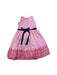 A Pink Sleeveless Dresses from Joe-Ella in size 5T for girl. (Back View)
