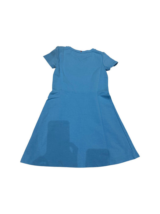 A Blue Short Sleeve Dresses from Tommy Hilfiger in size 8Y for girl. (Back View)