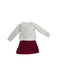 A Grey Long Sleeve Dresses from Mayoral in size 6T for girl. (Back View)