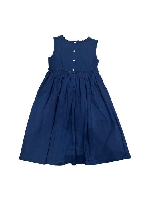 A Navy Sleeveless Dresses from Malvi & Co. in size 6T for girl. (Back View)