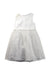A White Sleeveless Dresses from Momonittu in size 6T for girl. (Back View)