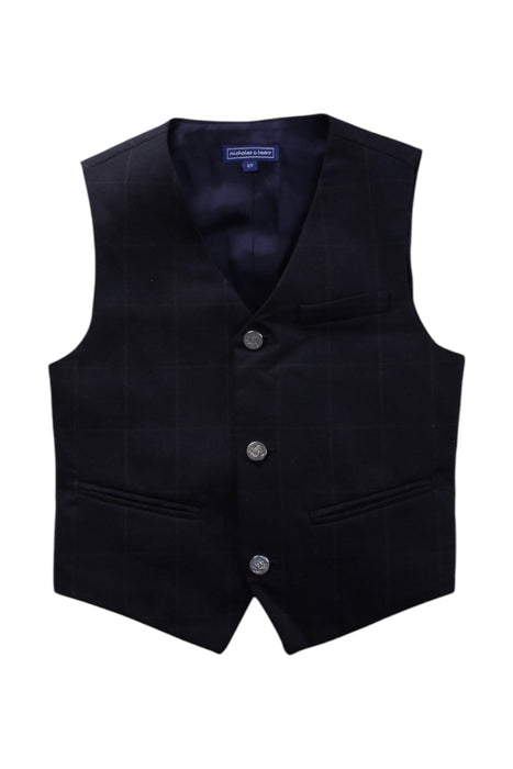 A Black Suit Vests from Nicholas & Bears in size 6T for boy. (Front View)