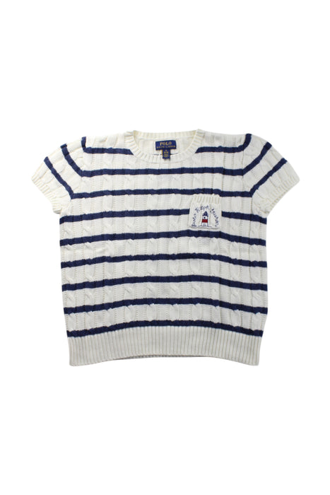 A White Short Sleeve Tops from Polo Ralph Lauren in size 8Y for neutral. (Front View)