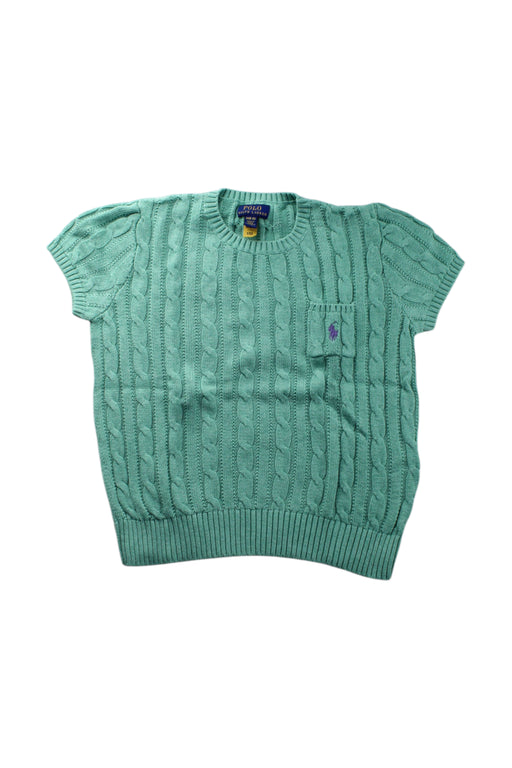 A Green Knit Sweaters from Polo Ralph Lauren in size 8Y for girl. (Front View)