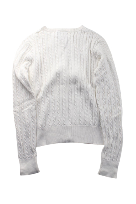 A White Cardigans from Polo Ralph Lauren in size 8Y for girl. (Back View)