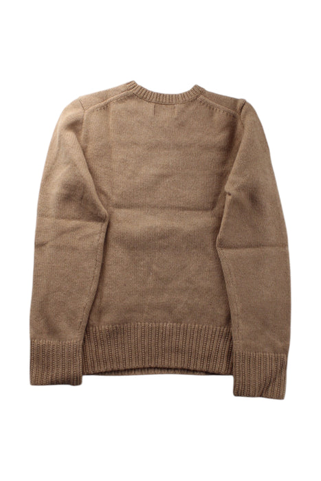 A Beige Knit Sweaters from Polo Ralph Lauren in size 8Y for girl. (Back View)