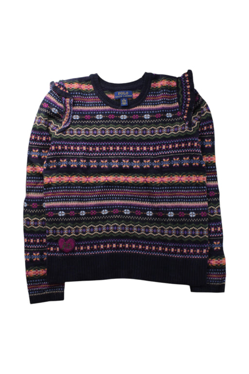 A Multicolour Knit Sweaters from Polo Ralph Lauren in size 8Y for girl. (Front View)