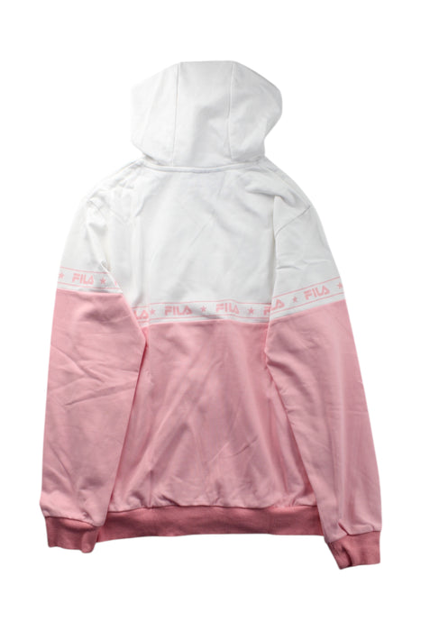 A Pink Zippered Sweatshirts from Fila in size 12Y for neutral. (Back View)