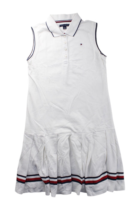 A White Sleeveless Dresses from Tommy Hilfiger in size 12Y for girl. (Front View)