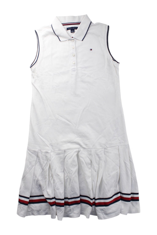 A White Sleeveless Dresses from Tommy Hilfiger in size 12Y for girl. (Front View)