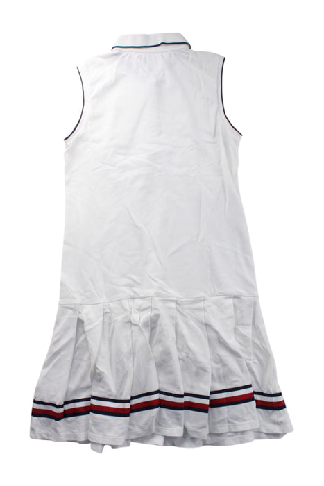 A White Sleeveless Dresses from Tommy Hilfiger in size 12Y for girl. (Back View)