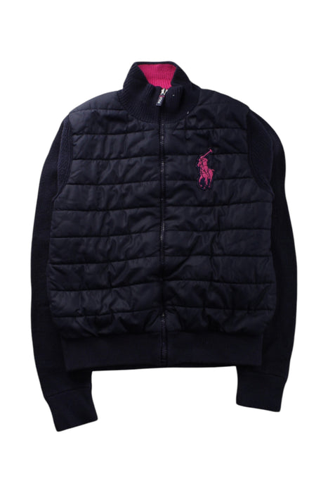 A Black Puffer/Quilted Jackets from Polo Ralph Lauren in size 8Y for neutral. (Front View)