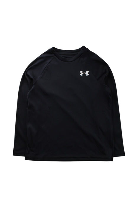 A Black Active Tops from Under Armour in size 7Y for neutral. (Front View)