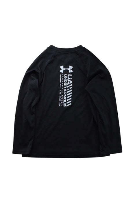 A Black Active Tops from Under Armour in size 7Y for neutral. (Back View)