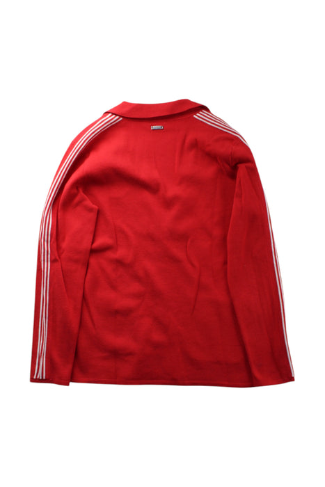 A Red Blazers from Ferrari in size 12Y for boy. (Back View)