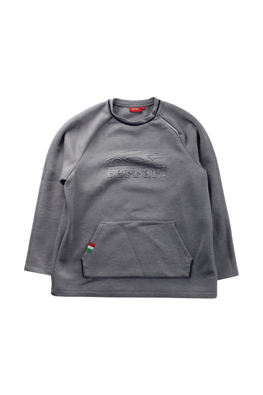 A Grey Crewneck Sweatshirts from Ferrari in size 12Y for neutral. (Front View)