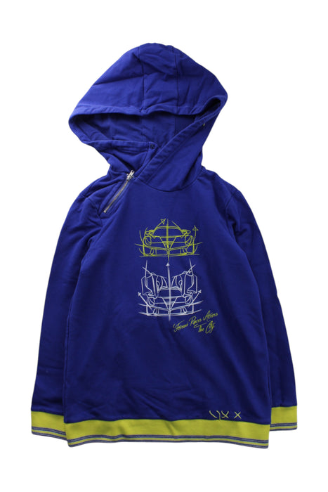 A Blue Hooded Sweatshirts from Ferrari in size 12Y for boy. (Front View)