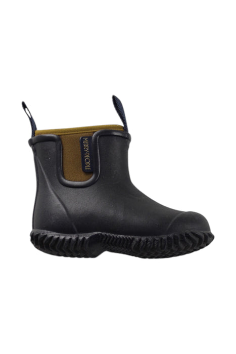 A Black Rain Boots from Merry People in size 18-24M for neutral. (Front View)