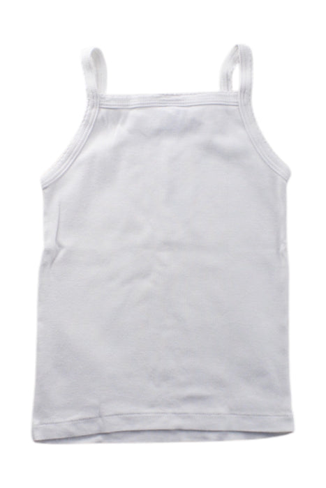 A White Sleeveless Tops from Petit Bateau in size 4T for girl. (Back View)