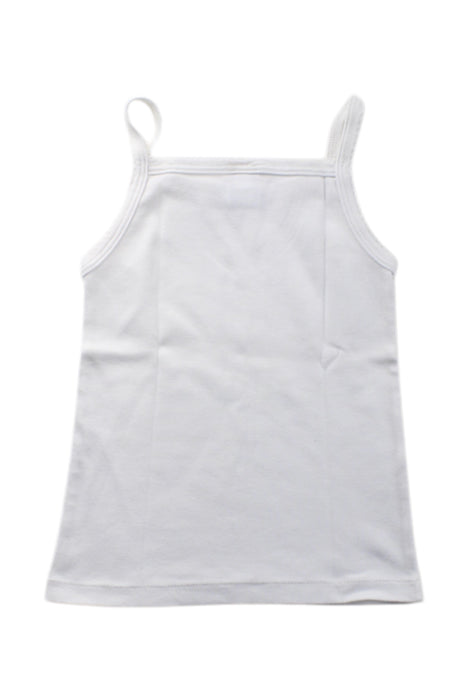 A White Sleeveless Tops from Petit Bateau in size 4T for neutral. (Back View)
