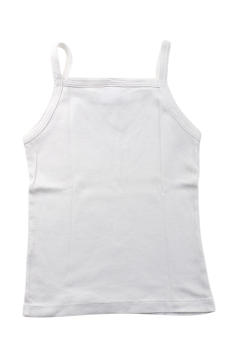 A White Sleeveless Tops from Petit Bateau in size 4T for neutral. (Back View)