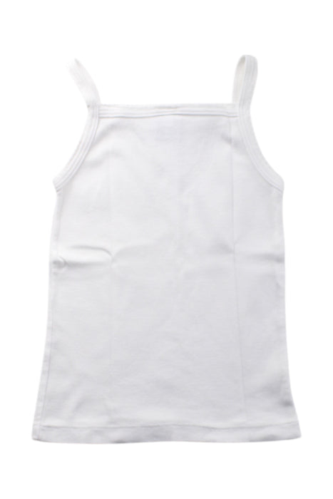 A White Sleeveless Tops from Petit Bateau in size 4T for neutral. (Back View)