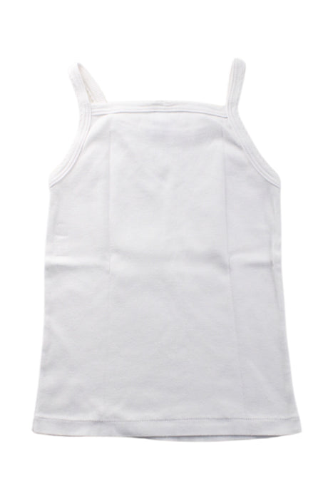 A White Sleeveless Tops from Petit Bateau in size 4T for neutral. (Back View)