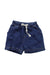 A Blue Shorts from The Bonnie Mob in size 6-12M for neutral. (Front View)