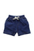 A Blue Shorts from The Bonnie Mob in size 6-12M for neutral. (Front View)