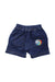 A Blue Shorts from The Bonnie Mob in size 6-12M for neutral. (Back View)