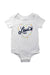 A White Short Sleeve Bodysuits from Levi's in size 2T for neutral. (Front View)