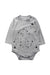 A Grey Long Sleeve Bodysuits from The Bonnie Mob in size 2T for neutral. (Front View)