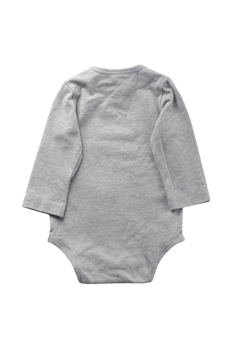A Grey Long Sleeve Bodysuits from The Bonnie Mob in size 2T for neutral. (Back View)