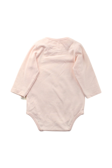 A Pink Long Sleeve Bodysuits from The Bonnie Mob in size 2T for neutral. (Back View)