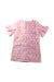 A Pink Short Sleeve Dresses from Seed in size 5T for girl. (Back View)