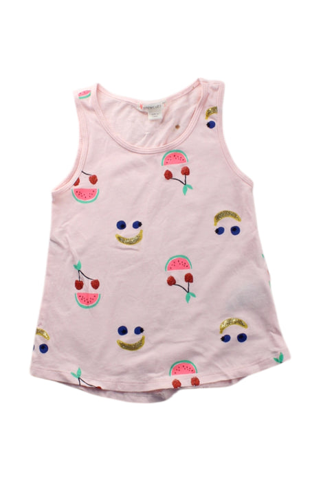 A Pink Sleeveless Tops from Crewcuts in size 2T for girl. (Front View)
