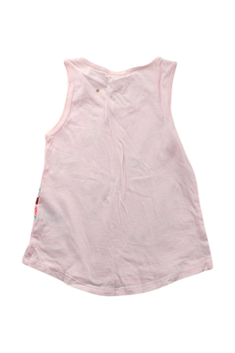 A Pink Sleeveless Tops from Crewcuts in size 2T for girl. (Back View)