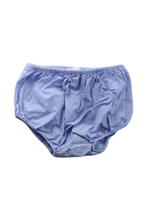 A Blue Bloomers from Little Mercerie in size 12-18M for neutral. (Front View)