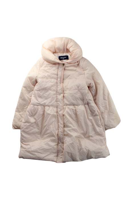 A Pink Puffer/Quilted Coats & Outerwear from Comme Ca Ism in size 4T for girl. (Front View)