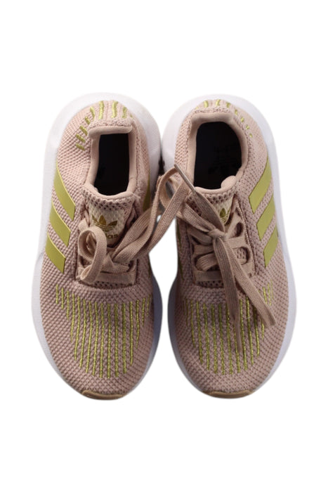 A Beige Sneakers from Adidas in size 5T for neutral. (Back View)