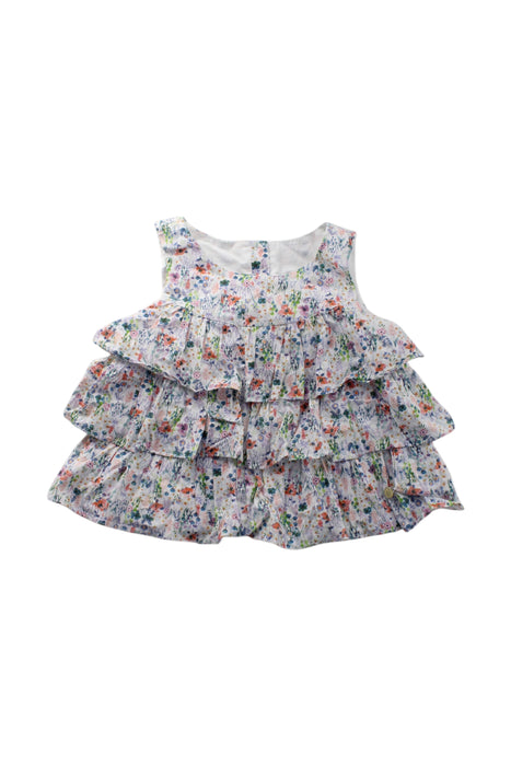 A Multicolour Sleeveless Dresses from Kingkow in size 5T for girl. (Front View)