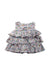 A Multicolour Sleeveless Dresses from Kingkow in size 5T for girl. (Back View)