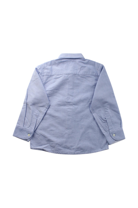 A Blue Long Sleeve Shirts from Thomas Brown in size 4T for boy. (Back View)